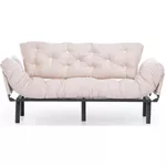 Canapea Trendy Nitta Triple Crema, extensibila (3 locuri)