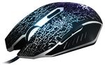 Gaming Mouse Qumo BlackOut, Optical,1200-3200 dpi, 6 buttons, Soft Touch, 7 color backlight, USB