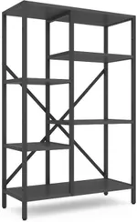 Cтеллаж складской Nex Home Raft metalic Loft Cascade 1090x700x300mm, 5 nivele, PAL, Antracite/Antracite