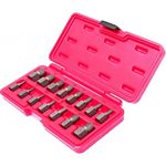 Сверло JTC JTC-4639 Экстракторы поврежденных болтов, 15 предмета