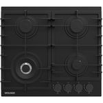 Встраиваемая поверхность газовая Wolser WL-BRD 6406 Black Matt Glass