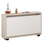 Raft pentru încălțăminte Mobildor-Lux Leo Slim 50x16x47H cm Sonoma/White
