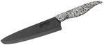 Нож Samura INCA Chef, lama zirconia ceramic negru 187mm (SIN-0085B)