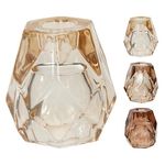 Lumânare H&S 12890 Sfesnic din sticla Poliedru 7x8cm