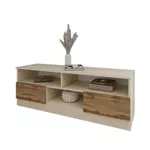 Comodă TV Smartex (16345) Т6 140cm TV Ivory+Stejar Inchis