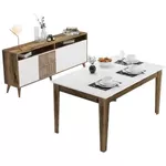 Модульная мебель Trendy Milan-522, орех, белый (комплект мебели для столовой) (GTR001294)