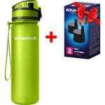 Sticlă apă Aquaphor Set City green 500ml + cartus City 2buc