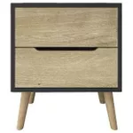 Тумбочка Trendy Flora-Anthracite, Sapphire Oak, 50x60x44cm