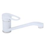 Bateria bucătărie Sandy 49189 Nobilis cu pipa Clasic, lunga, alb