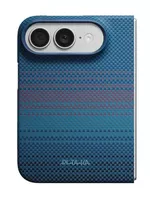 Husă pentru smartphone Pitaka Edge iPhone 18 Fold (Protectie spate) (Midnight), KI1803F