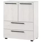Комод Mashtab S12541 Cadiz (800x430x1060) Stejar Alb