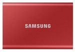 .500GB (USB3.2/Type-C) Samsung Portable SSD T7 , Red (85x57x8mm, 58g, R/W:1050/1000MB/s)