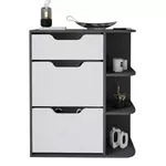 Raft pentru încălțăminte Bofigo Обувница 18-35-81 Anthracite/White