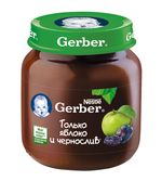 Gerber пюре яблоко-чернослив 5+мес. 130г