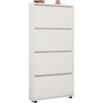 Полка для обуви Mobildor-Lux Leo Slim 80x16x164H cm White