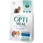 Hrană pentru animale de companie Optimeal 24231081 Hrană uscată Super Premium pentru câini adulți de talie mică, somon, 8x700 g