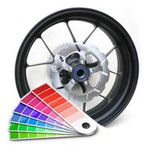 Покраска мото диска в матовые цвета RAL с подготовкой