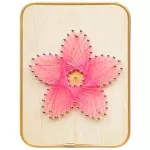 Set de creație miscellaneous DHBC28024 Set String Art 15x20 Floare roz