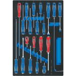 Отвёртка King Tony 9-31920MRV отвертки крестовые, шлицевые и TORX 20 пр. (FOAM)