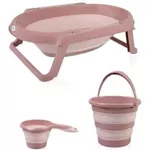 Cădiță BabyJem Set cadita pliabila Somon, 3 piese