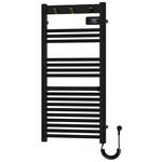 Полотенцесушитель Avonflow Omega 500x1050 400W, алюминий, правое подключение, черный мат