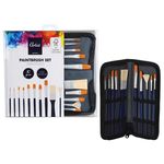 Набор для творчества Promstore 53827 Set de pensule Artist 10 piese + husa cu maner