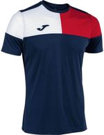 Одежда для спорта Joma Crew V Short Sleeve T-Shirt Navy Red White (4XS) 103084.336