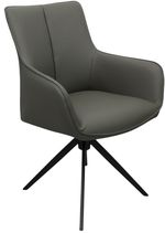 Scaun Deco Queen piele Grey