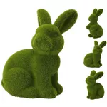 Декор Promstore 54798 Statueta Iepure in haina de iarba 22cm