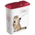 Товар для животных Бытпласт 46170 Контейнер для корма Lucky Pet 2.3l кошки бордовый