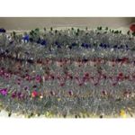 Новогодний декор Promstore 35424 Мишура елочная 2mx9cm с елками двухцветная