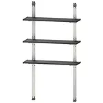 Raft de depozitare Keter 56122 Raft cu 3 polite 97x30cm Shelving Kit 100, negru