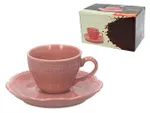 Набор чашек кофейных V.Wenna Charme 6шт с блюдцами, розовый