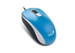 Mouse Genius DX-110, Optical, 1000 dpi, 3 buttons, Ambidextrous, Blue, USB