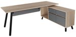 Masă de birou Deco Fusion + box incorporat Dreapta 1800x800/1550x400