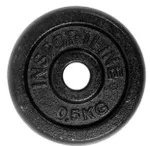 Ganteră inSPORTline SL-00014351 Disc CastCzech 29859 metal d=30mm 0.5kg