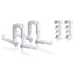 Suport pentru flori Lechuza Brackets Balconera Duo White