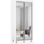 Шкаф Mobildor-Lux Раздвижные зеркальные двери Aron-P (120x60x210H см) Бриллиантовый белый