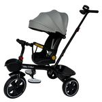 Bicicletă-cărucior Richi (95728) Tricicleta gri pentru copii (JTRX1)