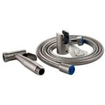 Смеситель для биде Hydro S Aquafix 22, set duș igienic și furtun 1.2m, inox, satin (0103241)