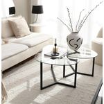 Măsuţă cafea Trendy Bellisimo, Negru 82x40x58cm, set