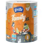 GRITE - Полотенце кухонное Family XL, 2слоя 1 рулон, 45м