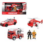 Машина Wenyi WY550-3 1:20 Set mașini de pompieri cu fricțiune (lumini/sunete)