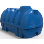 Duș de vară Uniplast 37260 Rezervor apa 1500L orizontal, oval (albastru) cu stut D. 3/4
