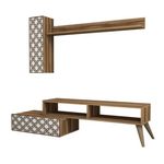 Стенка Trendy Planeta, Nuc, Alb 150x37x37cm