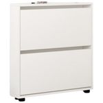 Raft pentru încălțăminte Mobildor-Lux Leo Slim 90x16x86H cm White