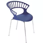 Scaun Papatya Tiara - seat purple / legs chrome