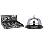 Decor Promstore 51347 Sonerie metalica pentru Receptie Hotel 8x6cm, argintie