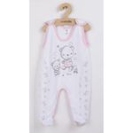 Lenjerie de pat pentru copii New Baby 36721 человечек без рукавов Bears pink 68 (4-6m)