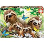 Puzzle Educa 18450 500 Sloth Family Selfie
